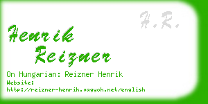 henrik reizner business card